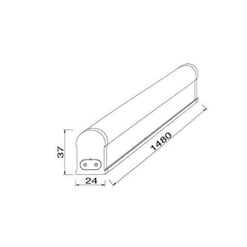 Lidéa-LED petite réglette LED T5 1200 mm 10 à 30 volts